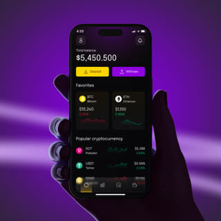 Smartphone screen displaying the Rolvar Gainvale mobile cryptocurrency trading application